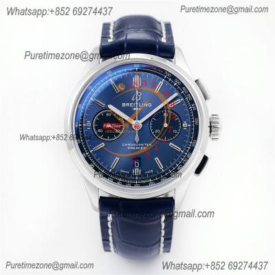 Premier B01 Chronograph 42 A7750 Automatic Mens Watch AB0118A61C1P1 Best Edition GF V2 Blue Dial Leather CHS