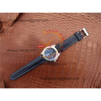 Colt Automatic 44mm A2824 Mens Watch A7438811-C907-105X Best Edition GF SS Blue Dial Leather Strap CHS