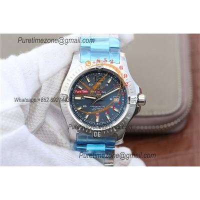 Colt Automatic 44mm A2824 Mens Watch A1738811-C906 Best Edition GF Blue Dial SS Bracelet CHS