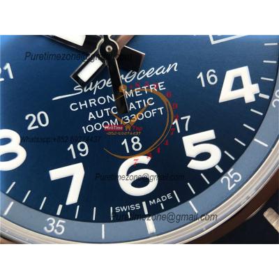 Superocean II 44 A17365D11C1A1  A2824 Automatic Mens Watch Best Edition GF Blue Dial SS Bracelet CHS