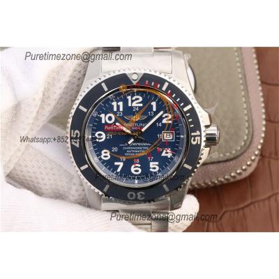 Superocean II 44 A17365D11C1A1  A2824 Automatic Mens Watch Best Edition GF Blue Dial SS Bracelet CHS