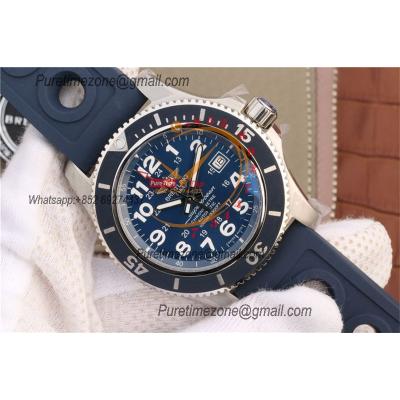 Superocean II 44 A17365D11C1A1  A2824 Automatic Mens Watch Best Edition GF Blue Dial Rubber Strap CHS