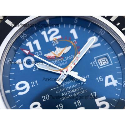 Superocean II 44 A17365D11C1A1  A2824 Automatic Mens Watch Best Edition GF Blue Dial Rubber Strap CHS