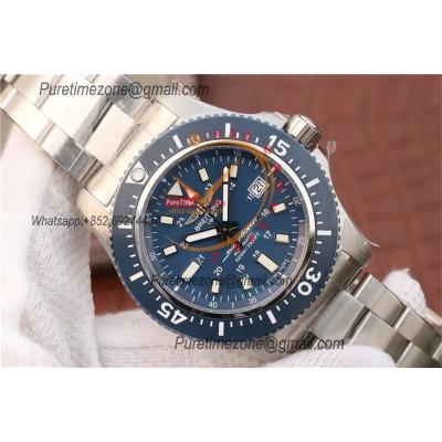 Superocean II 44 Y1739316 A2824 Automatic Mens Watch Best Edition GF Blue Dial SS Bracelet CHS