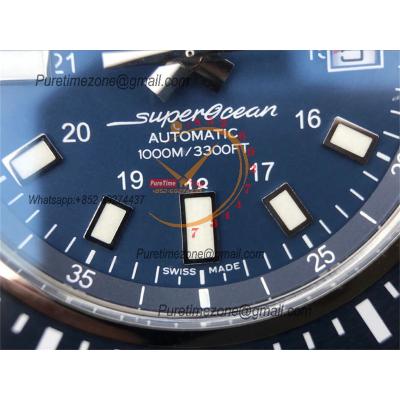 Superocean II 44 Y1739316 A2824 Automatic Mens Watch Best Edition GF Blue Dial SS Bracelet CHS