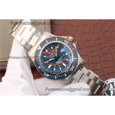 Superocean II 44 Y1739316 A2824 Automatic Mens Watch Best Edition GF Blue Dial SS Bracelet CHS