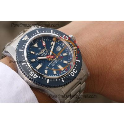 Superocean II 44 Y1739316 A2824 Automatic Mens Watch Best Edition GF Blue Dial SS Bracelet CHS