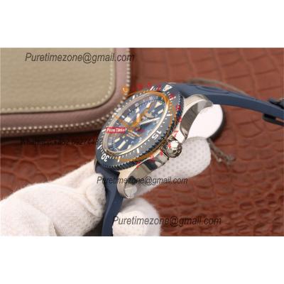 Superocean II 44 A17392D8 A2824 Automatic Mens Watch Best Edition GF Blue Dial Rubber Strap CHS