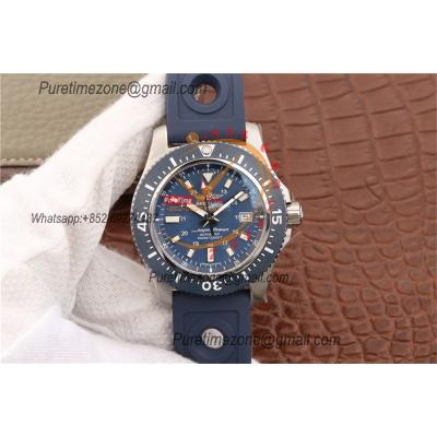 Superocean II 44 A17392D8 A2824 Automatic Mens Watch Best Edition GF Blue Dial Rubber Strap CHS