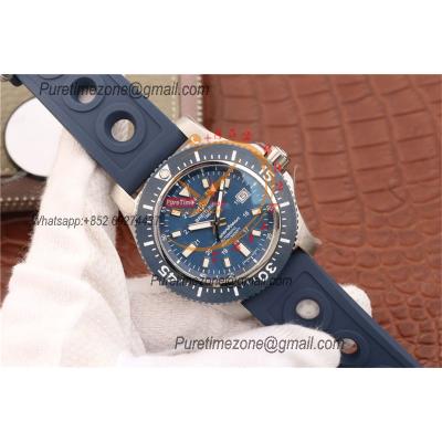 Superocean II 44 A17392D8 A2824 Automatic Mens Watch Best Edition GF Blue Dial Rubber Strap CHS