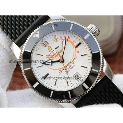 SuperOcean Heritage B20 42mm AB201012-G827-278S A2824 Automatic Mens Watch Best Edition GF V2 White Dial Rubber CHS