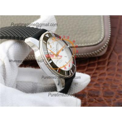 SuperOcean Heritage B20 42mm AB201012-G827-278S A2824 Automatic Mens Watch Best Edition GF V2 White Dial Rubber CHS