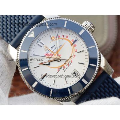 SuperOcean Heritage B20 42mm AB202016-G828-277S A2824 Automatic Mens Watch Best Edition GF V2 White Dial Rubber CHS