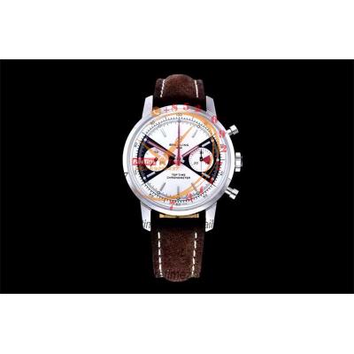 Premier Top Time A23310121G1X1 Spiderman A7750 Automatic Chronograph Mens Watch Best Edition GF White Dial Leather CHS