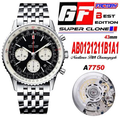 Navitimer B01 43 AB0121211B1A1 A7750 Automatic Chr...