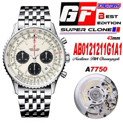 Navitimer B01 43 AB0121211G1A1 A7750 Automatic Chr...