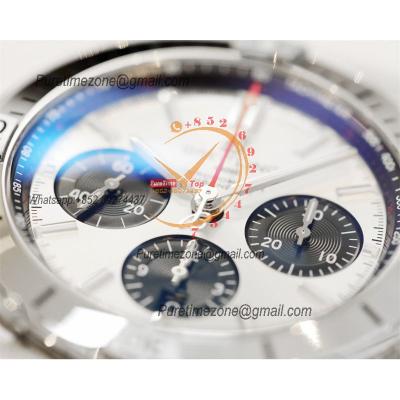 Chronomat B01 42 AB0134101G1A1 A7750 Automatic Chronograph Mens Watch Best Edition GF White Dial SS Bracelet CHS