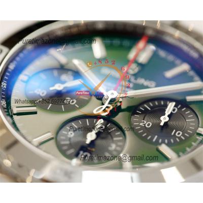 Chronomat B01 42 AB01343A1L1A1 A7750 Automatic Chronograph Mens Watch Best Edition GF Green Dial SS Bracelet CHS