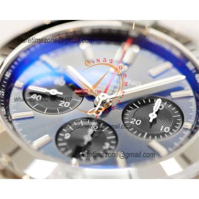 Chronomat B01 42 AB0134101C1A1 A7750 Automatic Chronograph Mens Watch Best Edition GF Blue Dial SS Bracelet CHS