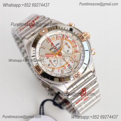 Chronomat B01 42 IB0134101G1A1 A7750 Automatic Chronograph Mens Watch Best Edition GF RG Whtie Dial SS Bracelet CHS