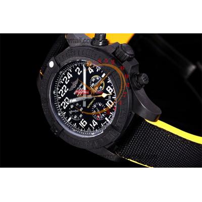 Avenger Hurricane-24H XB1210E4 A7750 Automatic Chronograph Mens Watch Best Edition GF Black Dial Rubber Strap CHS