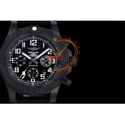 Avenger Hurricane-12H XB0170E41B1W1 A7750 Automatic Chronograph Mens Watch Best Edition GF Black Dial Nylon Strap CHS