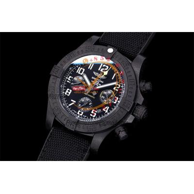 Avenger Hurricane-12H XB0170E41B1W1 A7750 Automatic Chronograph Mens Watch Best Edition GF Black Dial Nylon Strap CHS