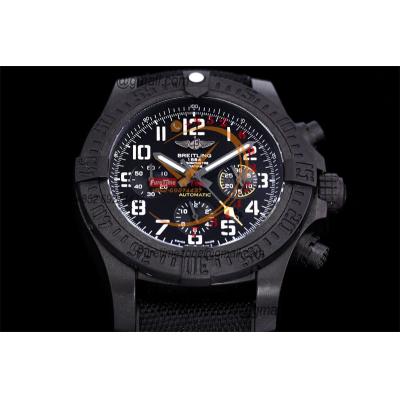 Avenger Hurricane-12H XB0170E41B1W1 A7750 Automatic Chronograph Mens Watch Best Edition GF Black Dial Nylon Strap CHS