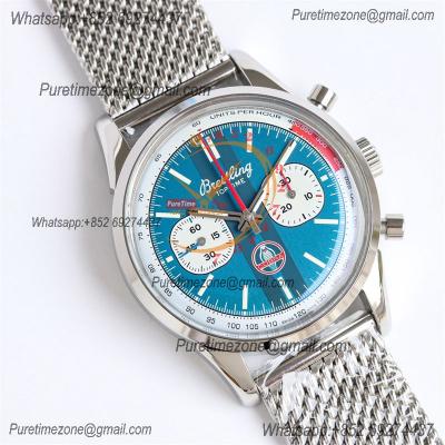 Premier Top Time B01 Shelby Cobra AB01763A1C1A1 A7750 Automatic Chronograph Mens Watch Best Edition GF Blue Dial