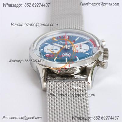 Premier Top Time B01 Shelby Cobra AB01763A1C1A1 A7750 Automatic Chronograph Mens Watch Best Edition GF Blue Dial