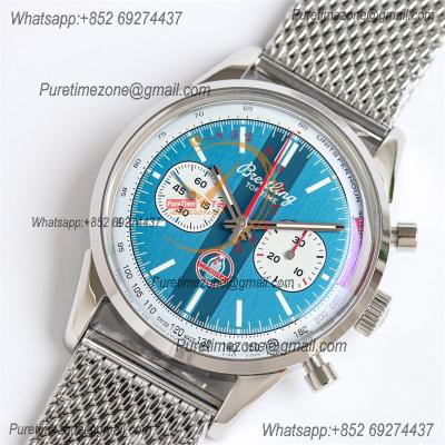 Premier Top Time B01 Shelby Cobra AB01763A1C1A1 A7750 Automatic Chronograph Mens Watch Best Edition GF Blue Dial