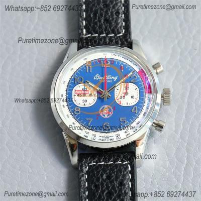 Premier Top Time B01 AB01766A1A1X1 A7750 Automatic Chronograph Mens Watch Best Edition GF White Dial Leather Strap CHS