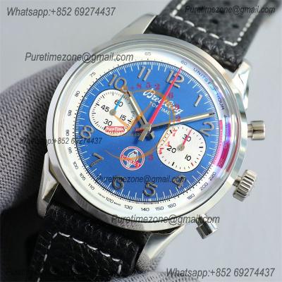 Premier Top Time B01 AB01766A1A1X1 A7750 Automatic Chronograph Mens Watch Best Edition GF White Dial Leather Strap CHS