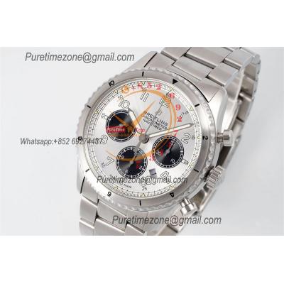 Navitimer 8 AB01171AG839 A7750 Automatic Chronograph Mens Watch Best Edition GF W43mm hite Dial SS Bracelet CHS