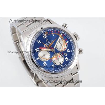 Navitimer 8 AB0117131C1A1 A7750 Automatic Chronograph Mens Watch Best Edition GF 43mm Blue Dial SS Bracelet CHS