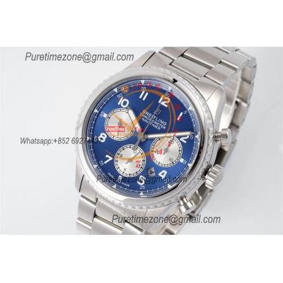 Navitimer 8 AB0117131C1A1 A7750 Automatic Chronograph Mens Watch Best Edition GF 43mm Blue Dial SS Bracelet CHS