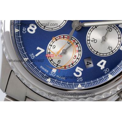 Navitimer 8 AB0117131C1A1 A7750 Automatic Chronograph Mens Watch Best Edition GF 43mm Blue Dial SS Bracelet CHS