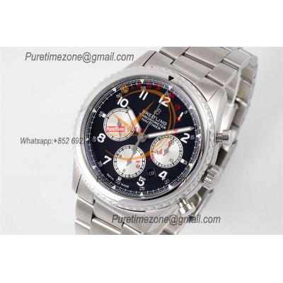 Navitimer 8 AB0117131B1A1 A7750 Automatic Chronograph Mens Watch Best Edition GF 43mm Black Dial SS Bracelet CHS