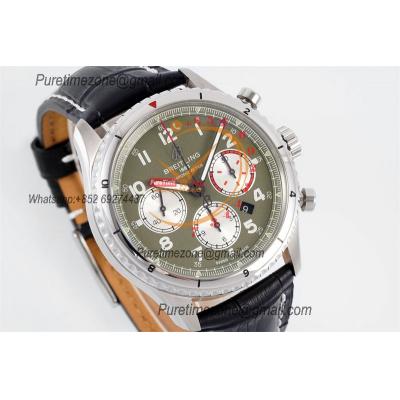 Navitimer 8 AB01192A1L1X2 A7750 Automatic Chronograph Mens Watch Best Edition GF 43mm Green Dial Leather CHS