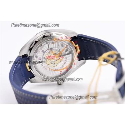 Aqua  Terra Master Ryder Cup Edition A8900 Automatic Mens Watch Best Edition VSF White Textured Dial Blue Rubber CHS