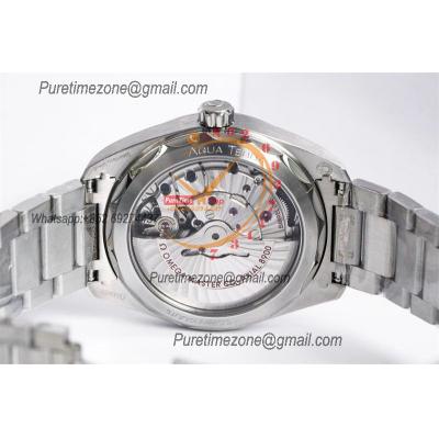 Aqua Terra 150M A8900 Automatic Mens Watch Best Edition VSF White Textured Dial SS Bracelet CHS 220.10.41.21.02.001