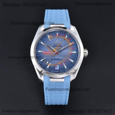 Aqua Terra 150M A8900 Automatic Mens Watch Best Edition VSF Summer Blue Dial Rubber CHS 220.12.41.21.03.008