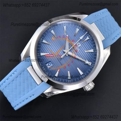 Aqua Terra 150M A8900 Automatic Mens Watch Best Edition VSF Summer Blue Dial Rubber CHS 220.12.41.21.03.008