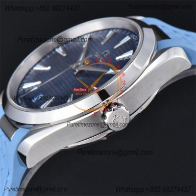 Aqua Terra 150M A8900 Automatic Mens Watch Best Edition VSF Summer Blue Dial Rubber CHS 220.12.41.21.03.008