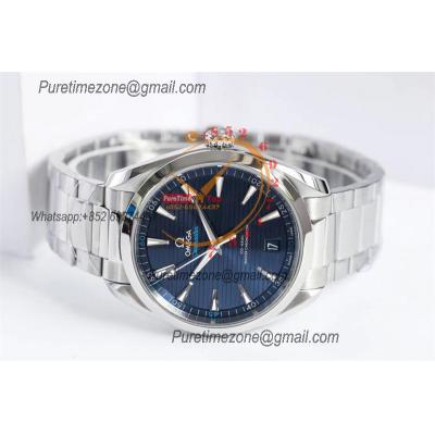 Aqua Terra 150M A8900 Automatic Mens Watch Best Edition VSF Blue Textured Dial SS Bracelet CHS 220.10.41.21.03.001