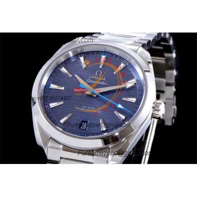 Aqua Terra 150M A8900 Automatic Mens Watch Best Edition VSF Blue Textured Dial SS Bracelet CHS 220.10.41.21.03.002