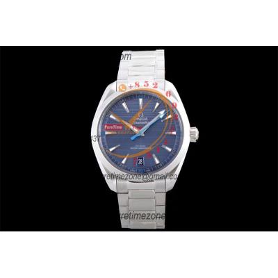 Aqua Terra 150M A8900 Automatic Mens Watch Best Edition VSF Blue Textured Dial SS Bracelet CHS 220.10.41.21.03.002