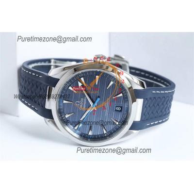 Aqua Terra 150M A8900 Automatic Mens Watch Best Edition VSF Blue Textured Dial Rubber CHS 220.12.41.21.03.002