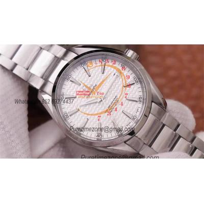 Aqua Terra 150M A8500 Automatic Mens Watch Best Edition VSF White Textured Dial SS Bracelet CHS 231.10.42.21.02.006