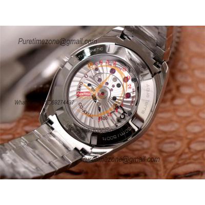 Aqua Terra 150M A8500 Automatic Mens Watch Best Edition VSF White Textured Dial SS Bracelet CHS 231.10.42.21.02.006